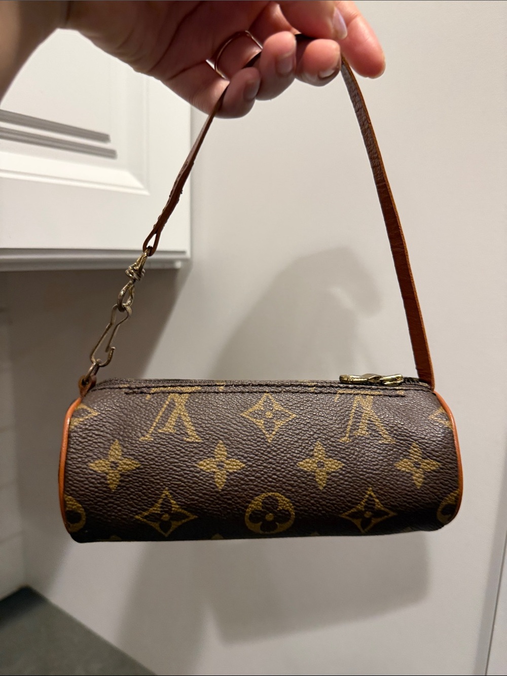 Louis Vuitton Mini Papillon Pochette Bag Monogram Vintage with COA